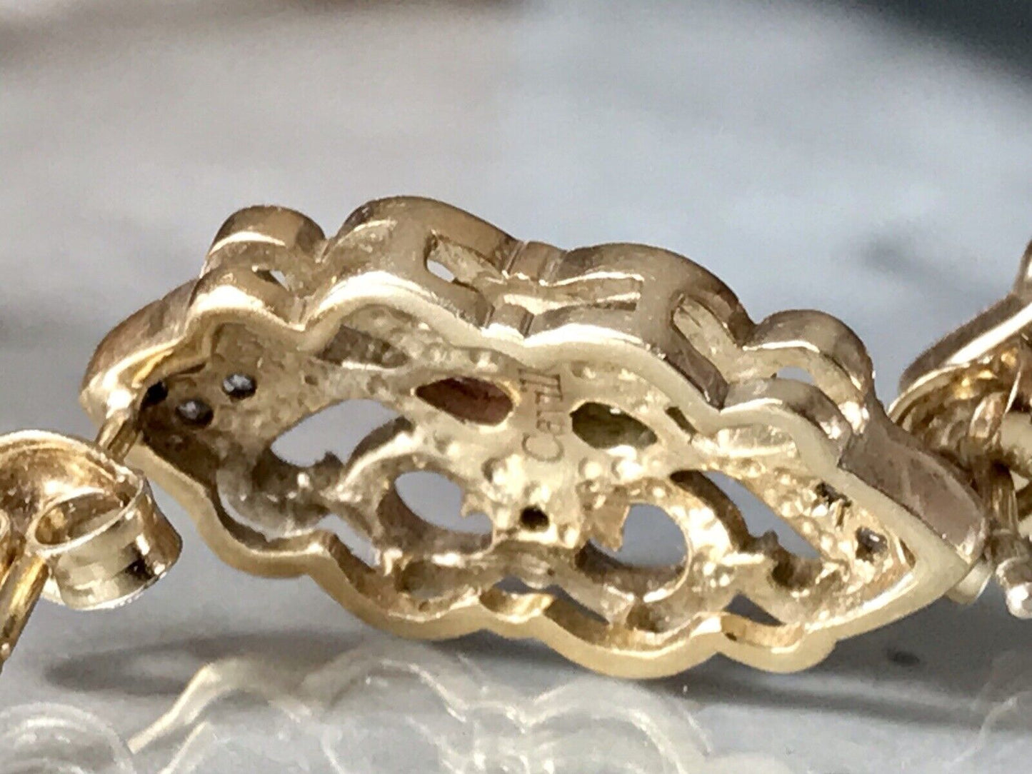 Cavill Ohrringe Ohrstecker DAMEN Silber vergoldet gold Vintage Stil Edelsteine