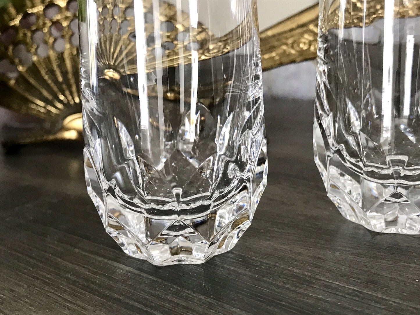 Vintage Edel 3x Schnapsgläser Gläser Kristallglas Peill & Putzler Bleikristall