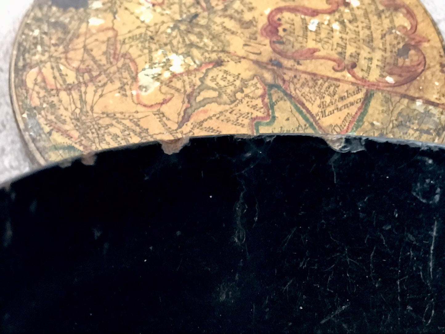 Antik Dose RAR Tabakdose Tabatiere Kartographie Teutschland Karte vor 1815!!