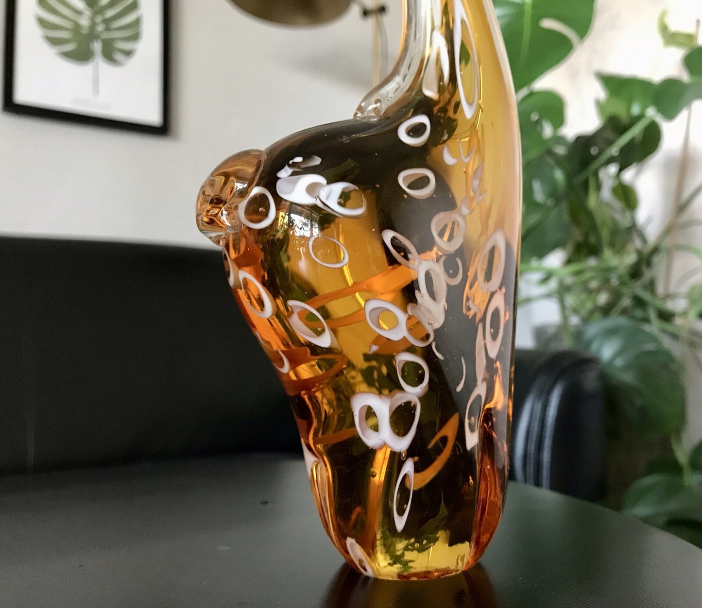 Vintage Murano? 60er Giraffe Figur Skulptur Briefbeschwerer? Glas mundgeblasen