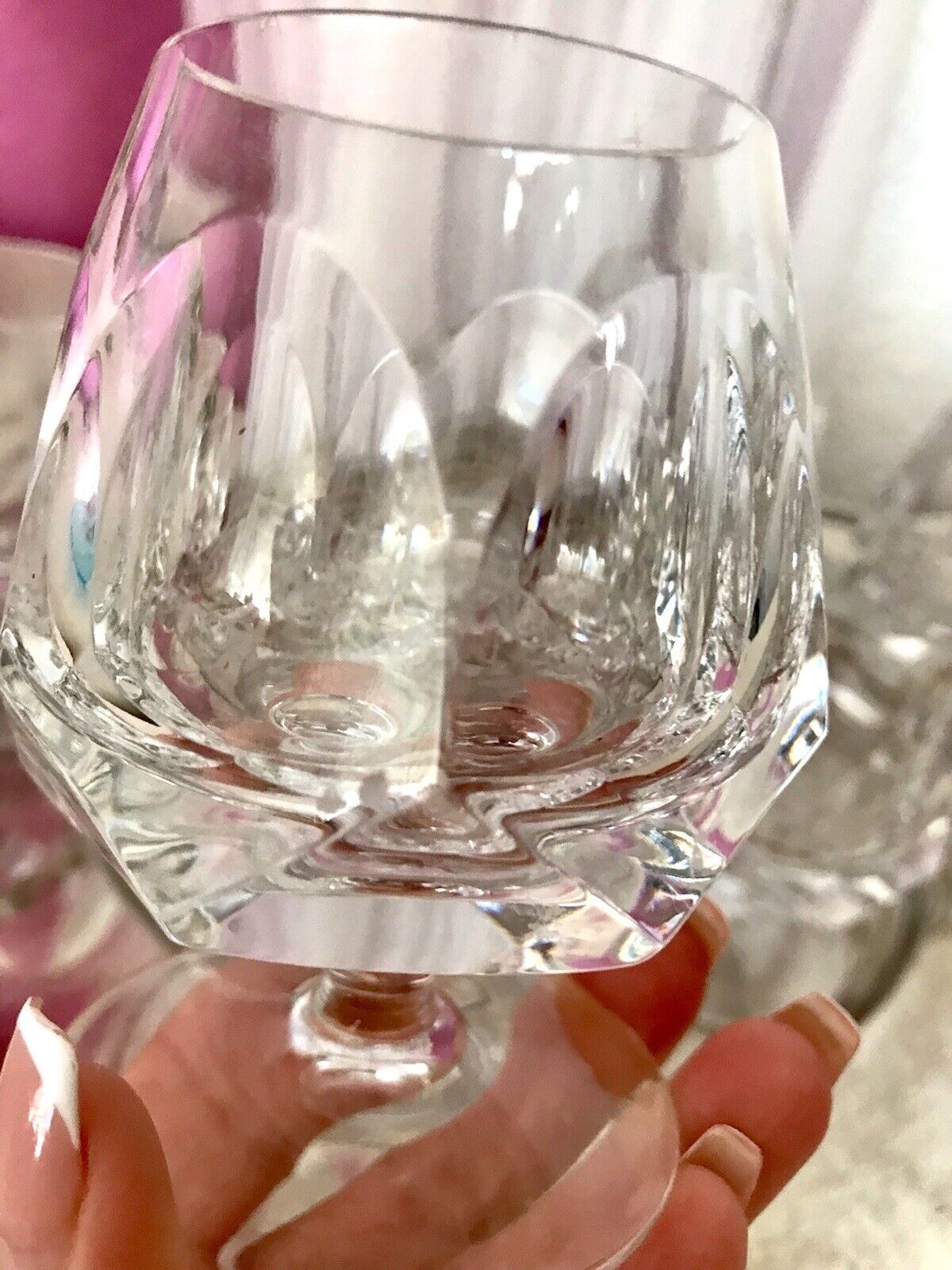 Vintage EDEL 6 Cognacschwenker Cognac Gläser Kristallglas Nachtmann Alexandra