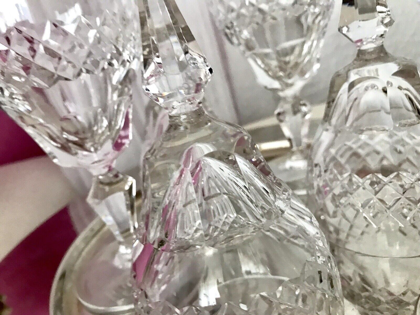 Vintage SEHR EDEL 6x Weingläser Gläser Kristallglas So schön!