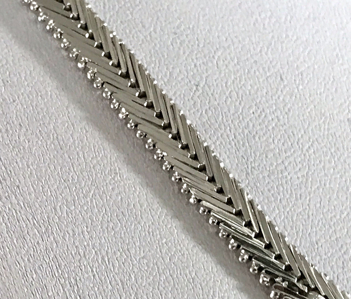 Antik Edel Art Déco 835 Silber Collier rhodiniert Halskette blau Steine Armband