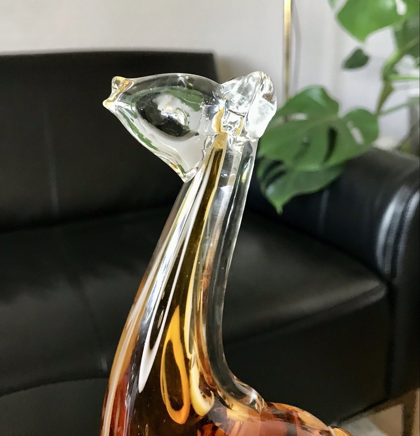 Vintage Murano? 60er Giraffe Figur Skulptur Briefbeschwerer? Glas mundgeblasen