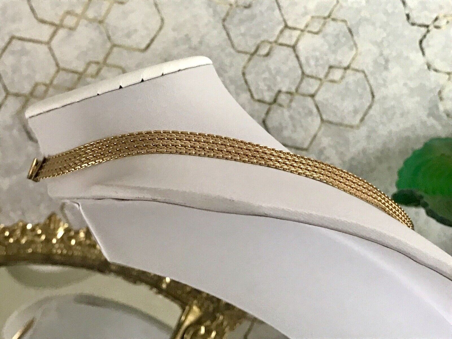 Vintage 60er MP Collier Halskette Amerik. Doublè gold Choker Statement SCHÖN