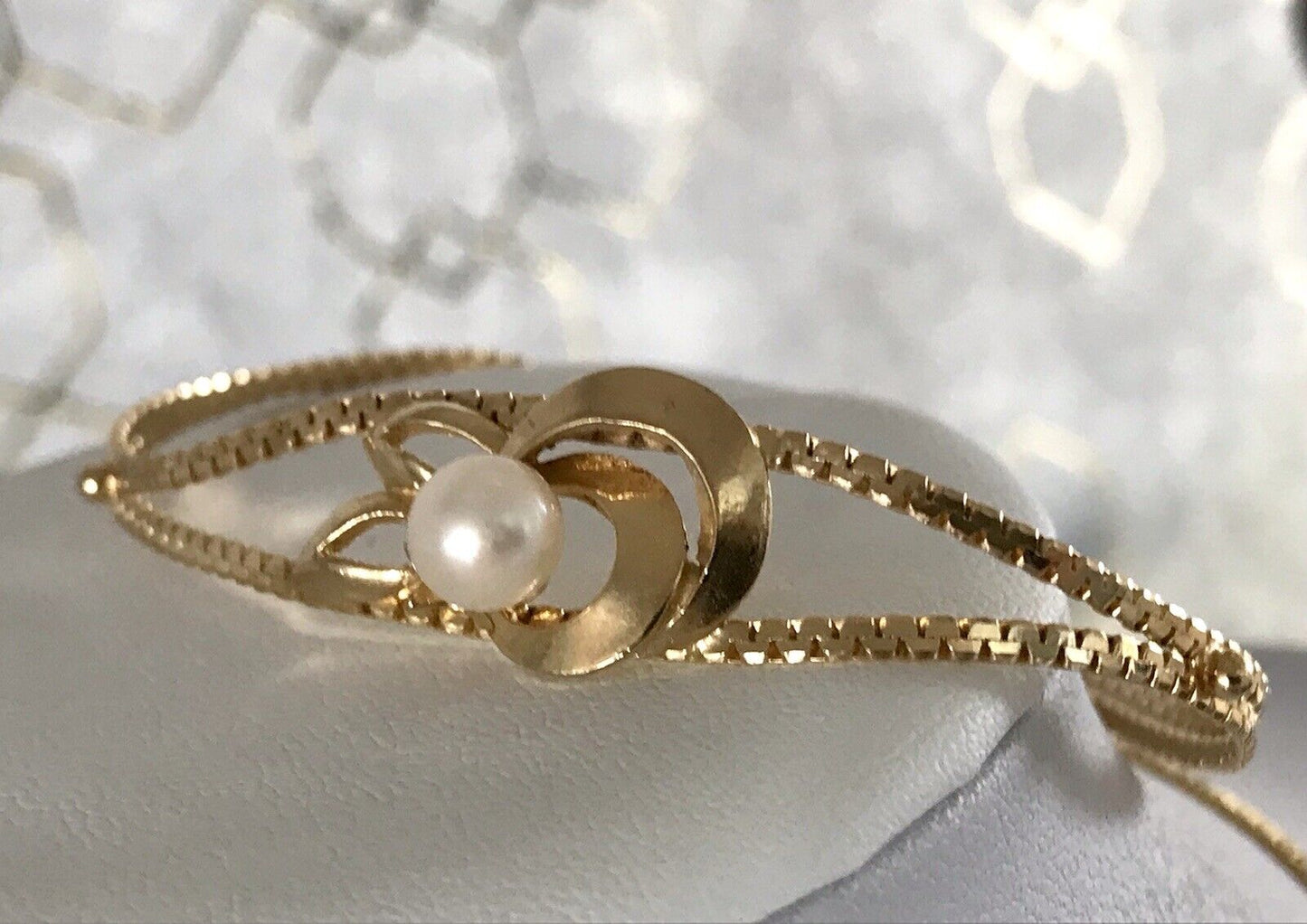Vintage Set 835 Silber vergoldet Schmuck Kette Halskette Collier & Armband