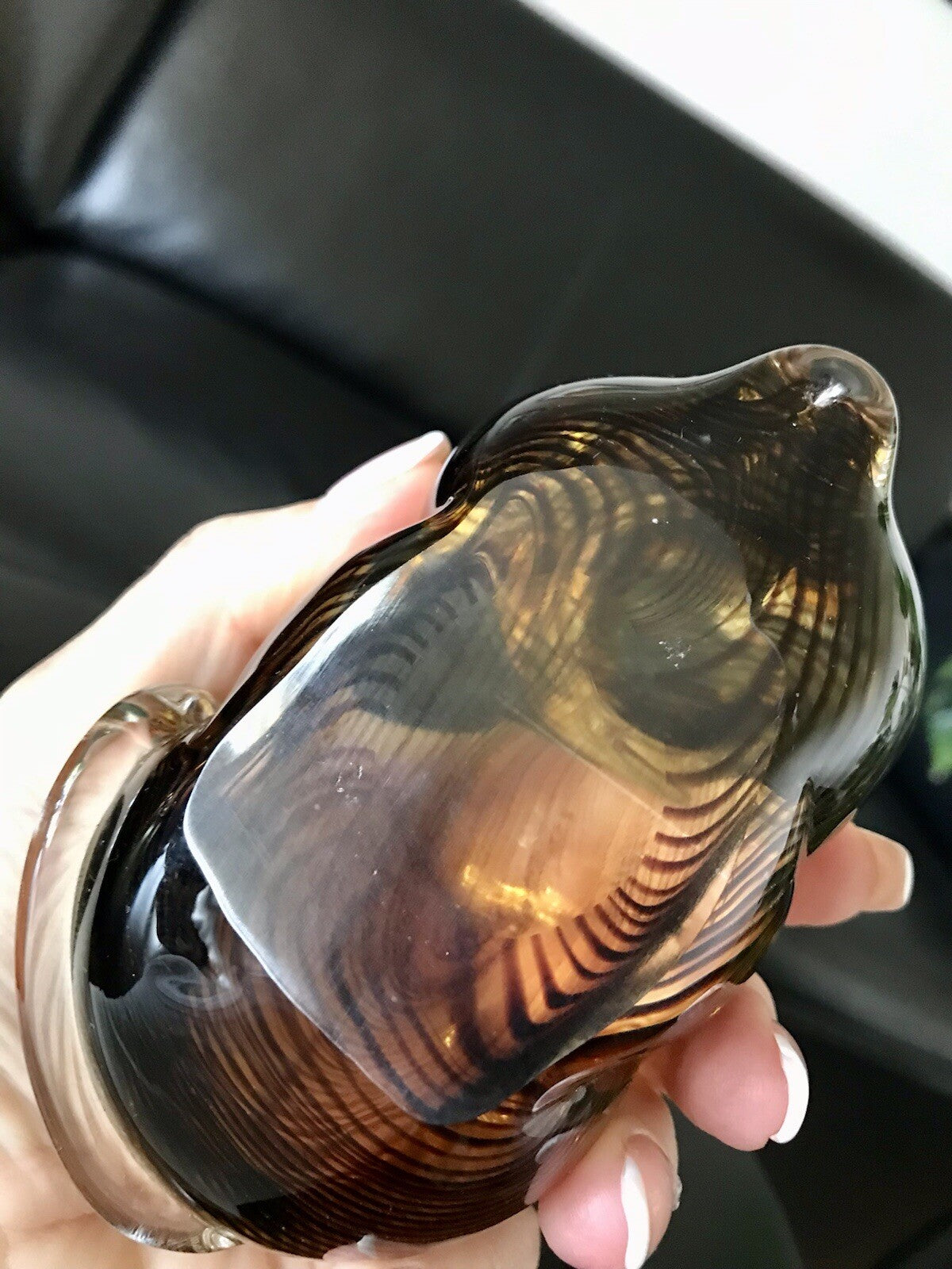 Vintage Murano? 60er Katze Figur Skulptur Briefbeschwerer Glas mundgeblasen