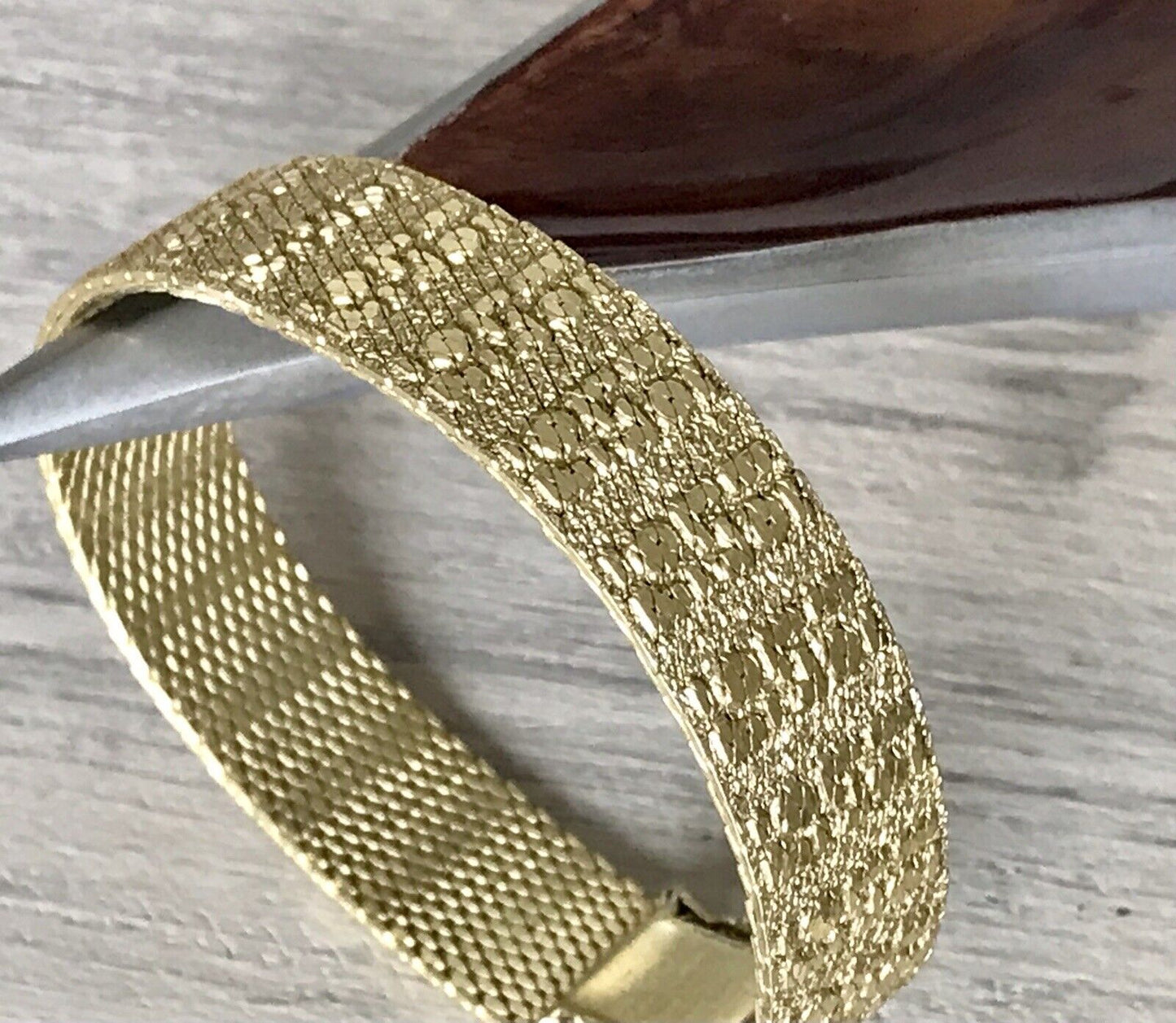 Vintage wunderschönes Teppicharmband Armband vergoldet Amer. Doublè Andreas Daub