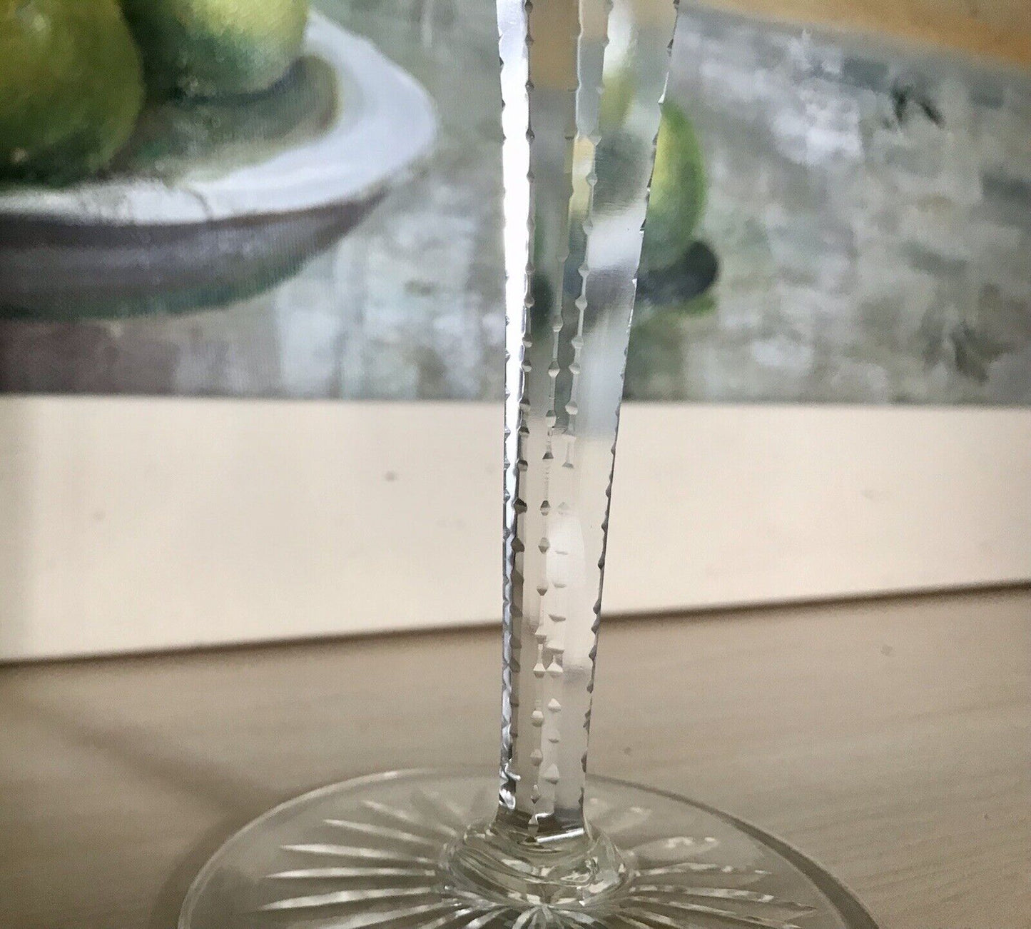 Alt Vintage antik? 2x Weinglas Römer Kristallglas Schliff gelb grün Schliff