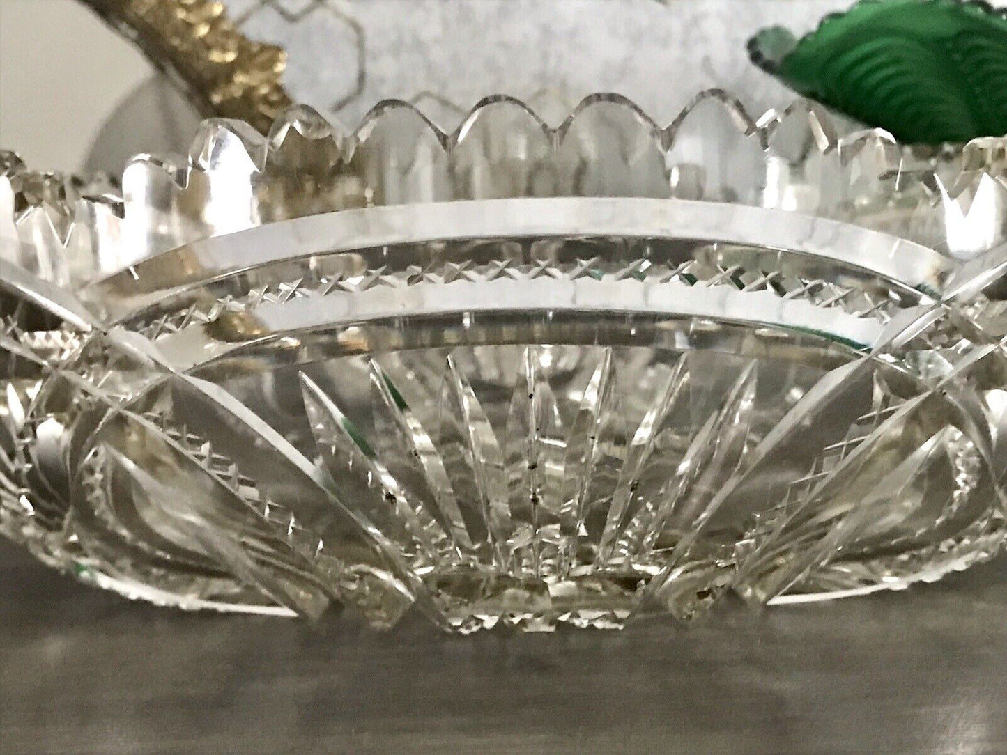 Antik Bleikristall Schale Glasschale Kristallglas Glas Schliff EDEL wundervoll!