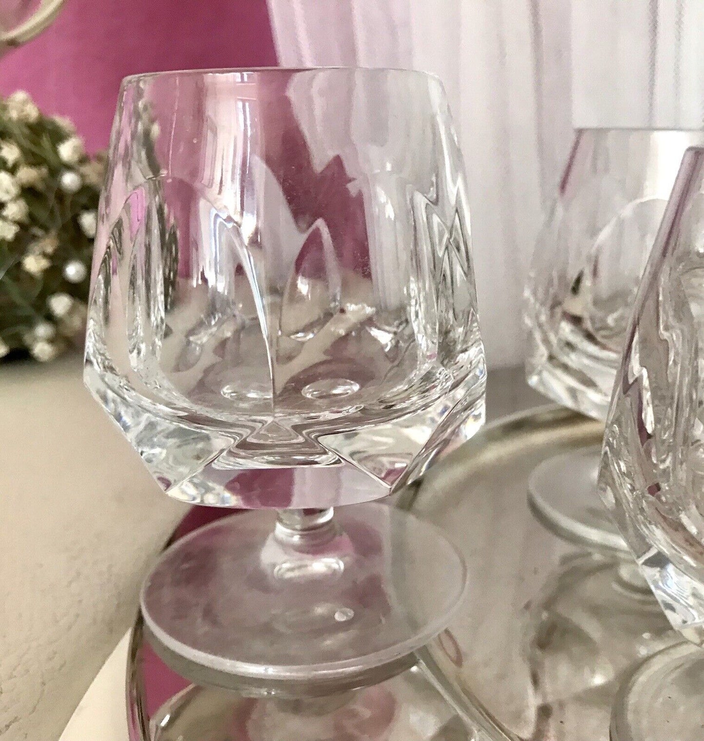 Vintage EDEL 6 Cognacschwenker Cognac Gläser Kristallglas Nachtmann Alexandra