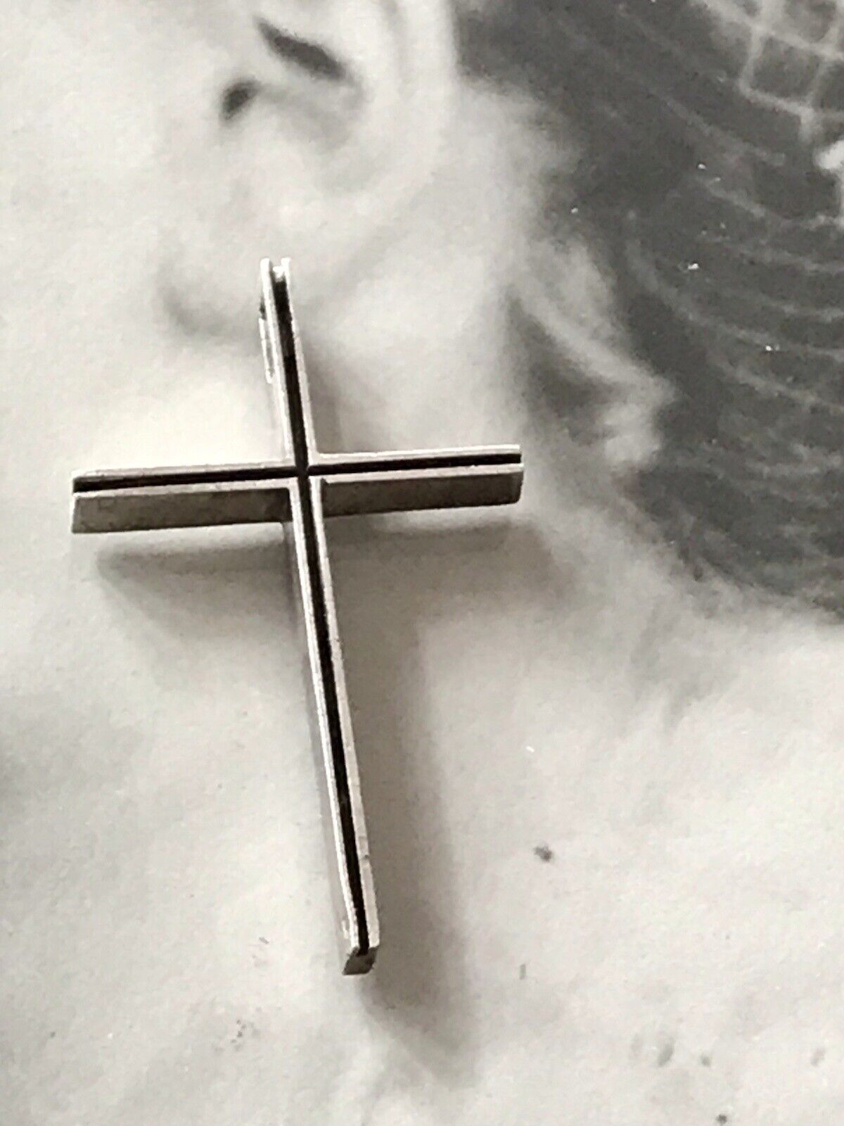 alt schöne Form Silber Kreuz Anhänger Kettenanhänger