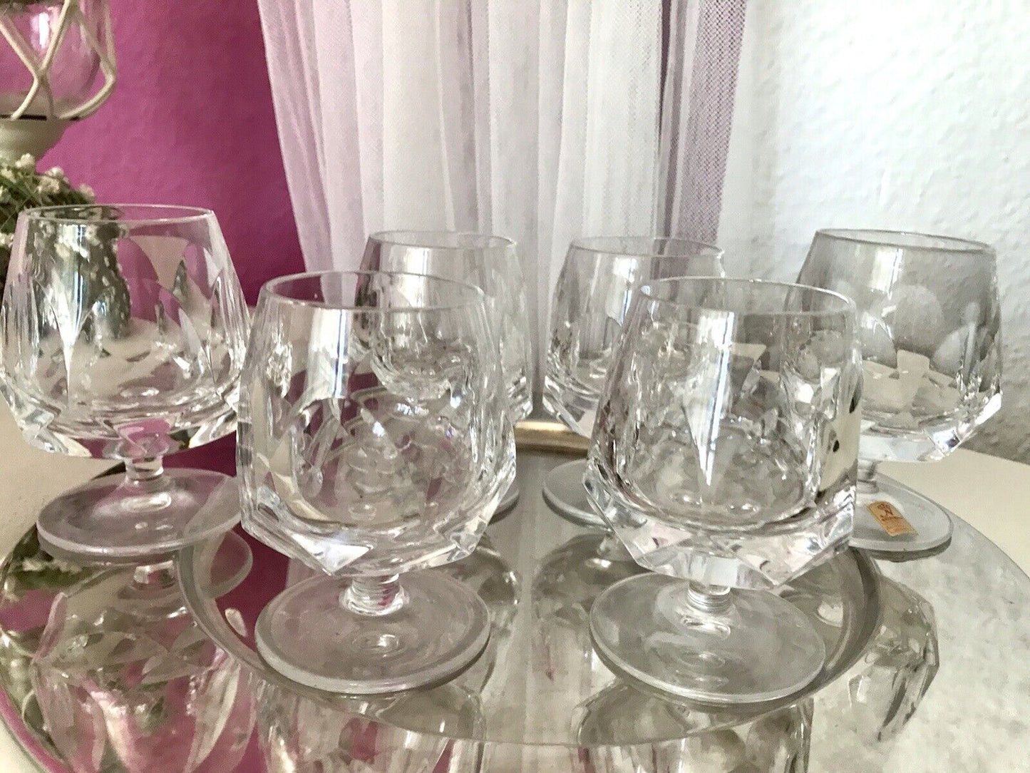 Vintage EDEL 6 Cognacschwenker Cognac Gläser Kristallglas Nachtmann Alexandra