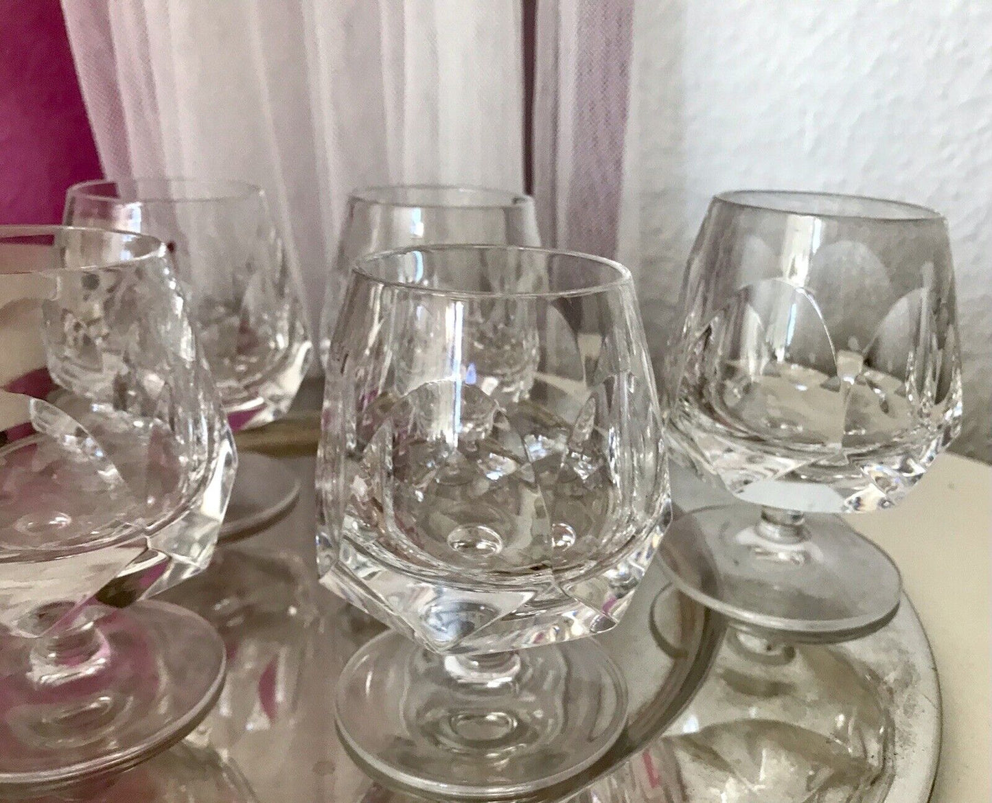 Vintage EDEL 6 Cognacschwenker Cognac Gläser Kristallglas Nachtmann Alexandra