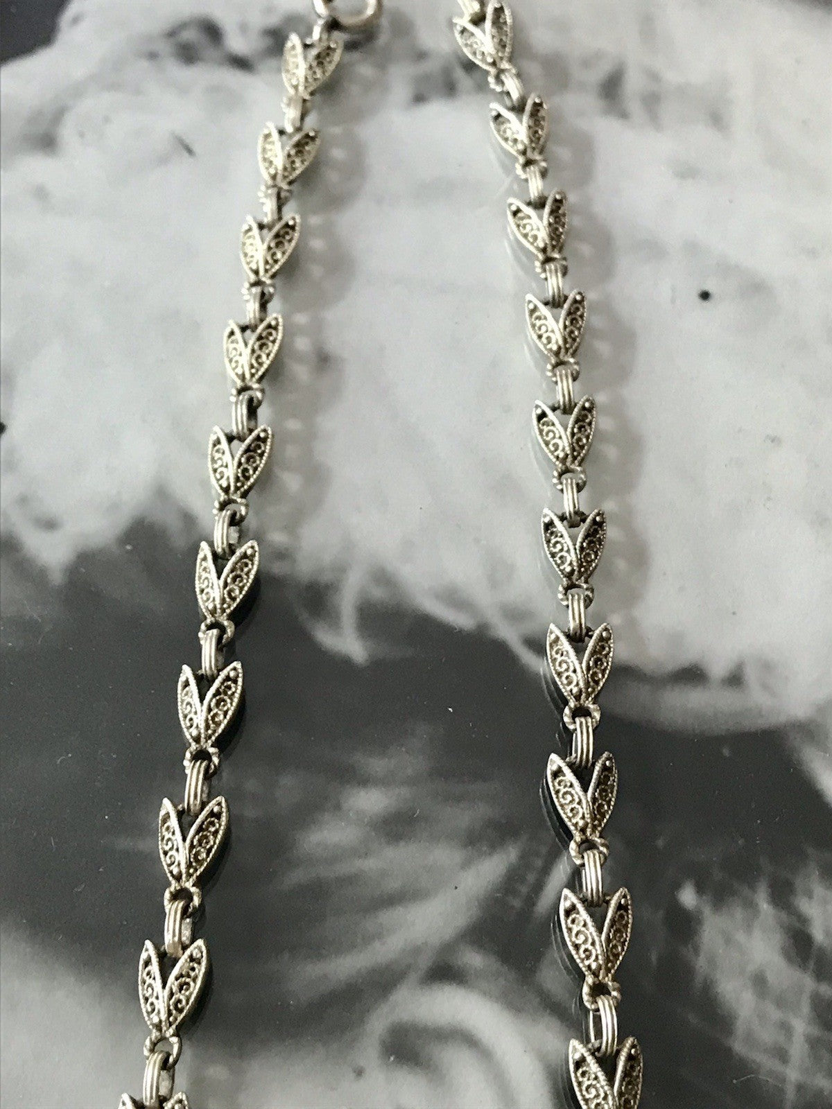 Antik Theodor Fahrner Designer Collier 925 Silber vergoldet Markasite Halskette