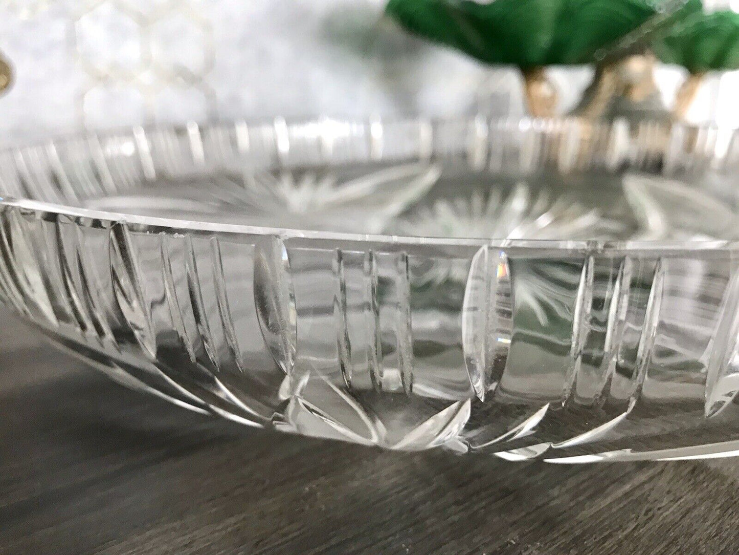 Vintage Bleikristall Schale Glasschale Kristallglas Glas Schliff EDEL wundervoll