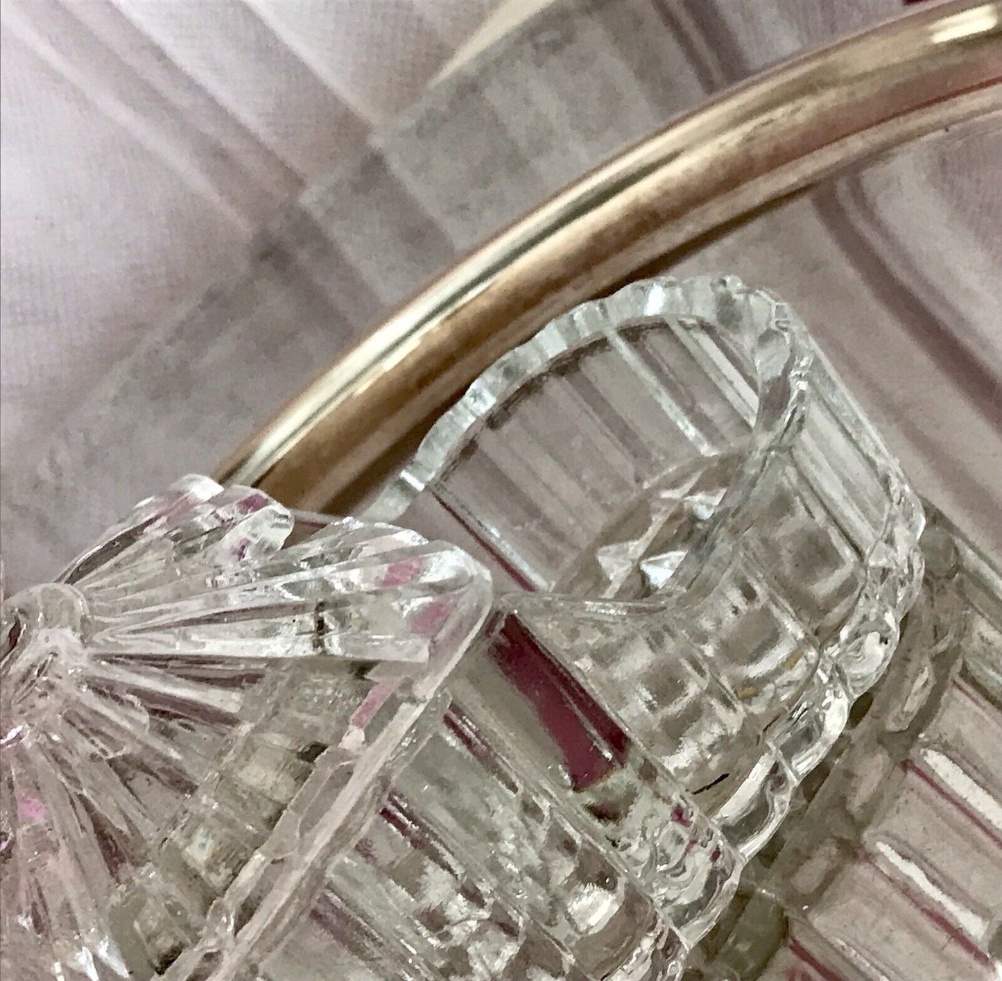 Antik Art Déco Pressglas Salz & Pfeffer Menage Saliere Gewürzständer Glas