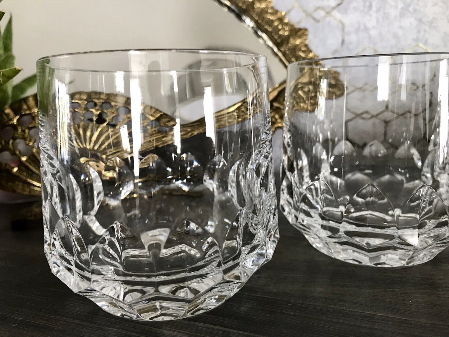 Vintage Edel 3x Whisky Gläser Kristallglas Peill & Putzler Bleikristall