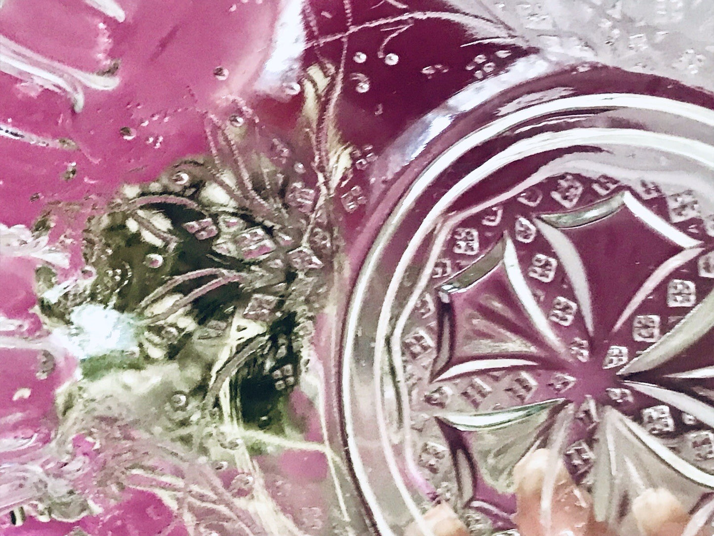 Antik Jugendstil gewellter Serviettenrand Pressglas Schale Glas so schön!