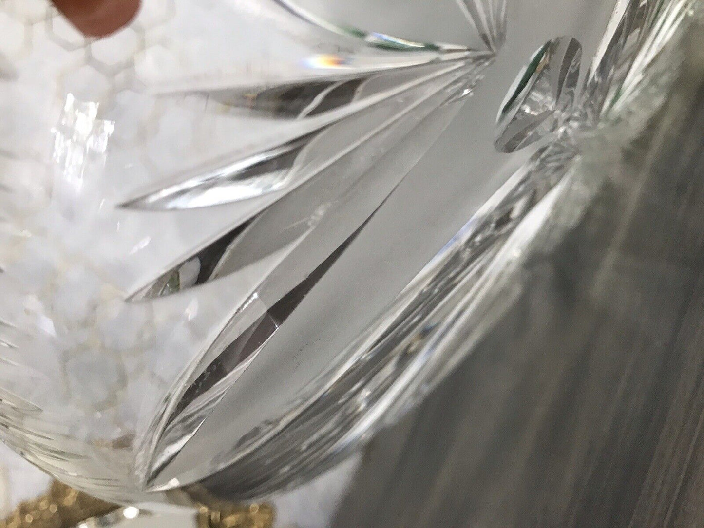 Vintage Bleikristall Schale Glasschale Kristallglas Glas Schliff EDEL wundervoll