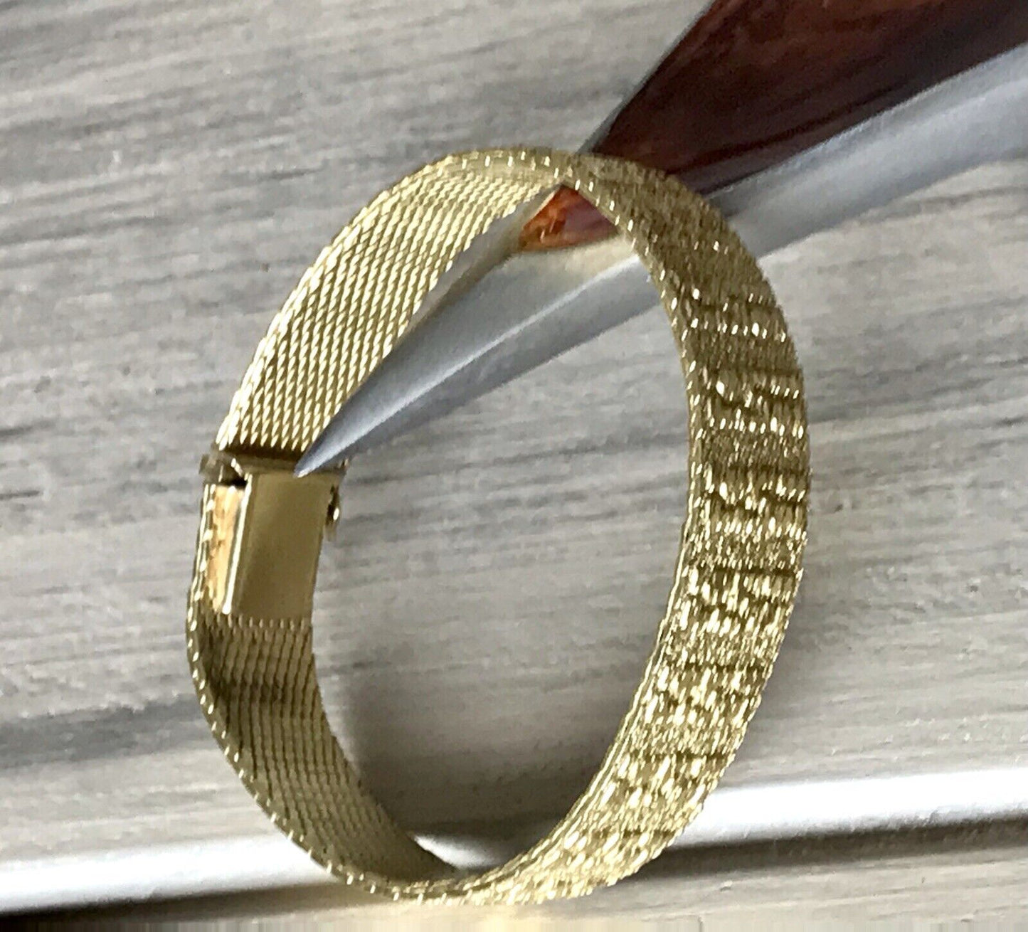 Vintage wunderschönes Teppicharmband Armband vergoldet Amer. Doublè Andreas Daub