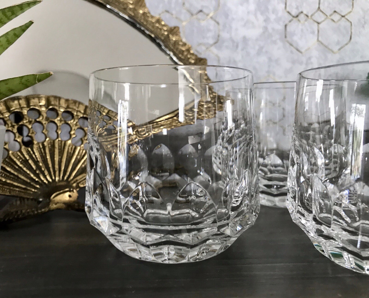 Vintage Edel 3x Whisky Gläser Kristallglas Peill & Putzler Bleikristall