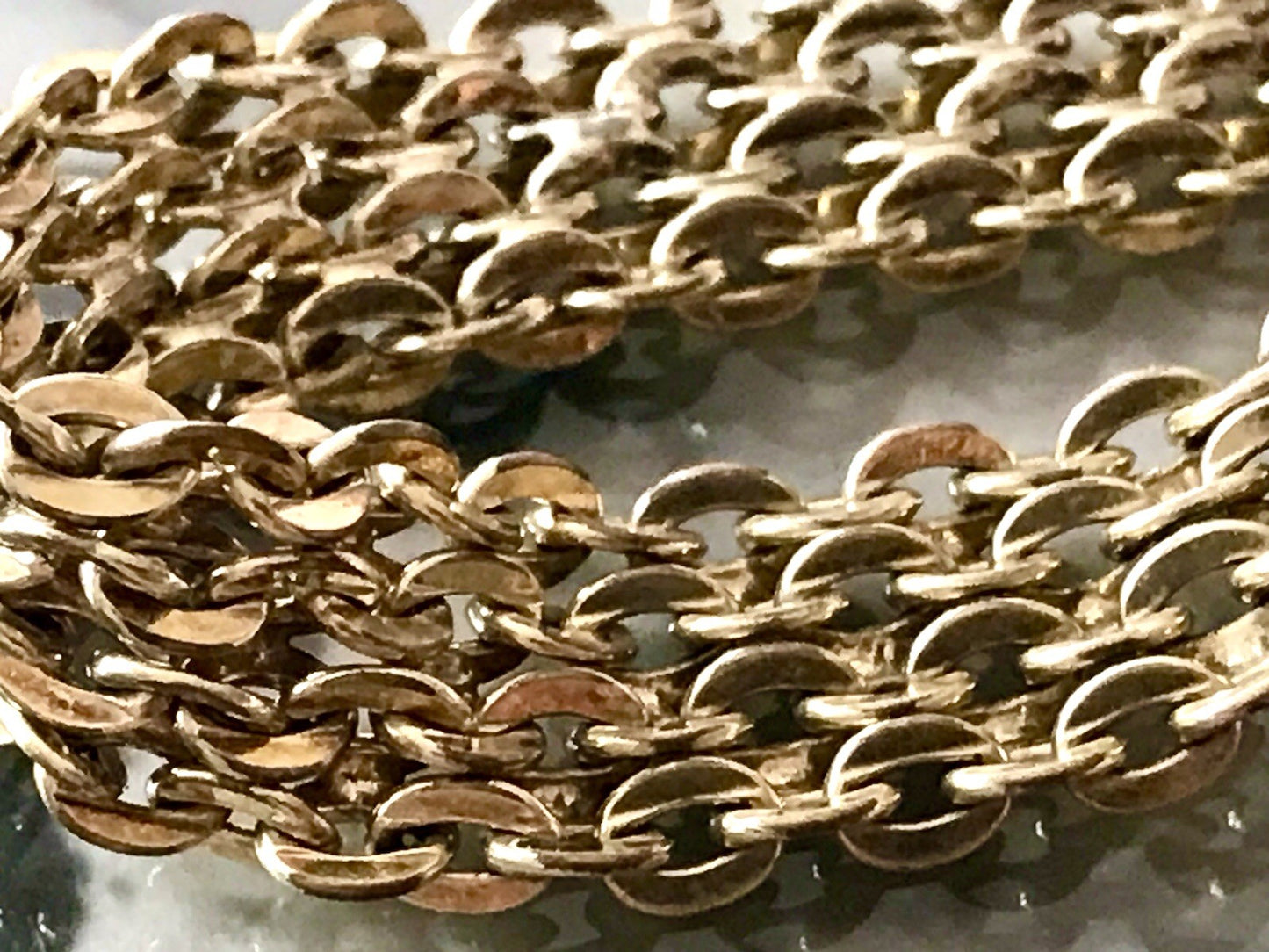 Vintage Teppicharmband Armband vergoldet Amerik. Doublè FBM