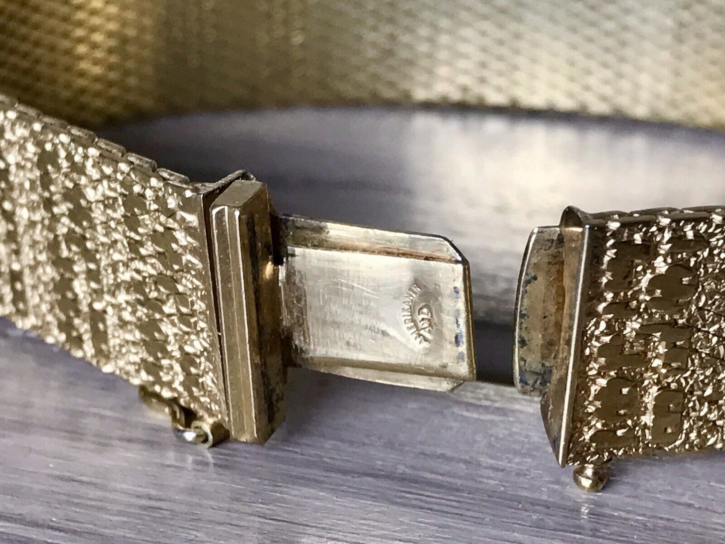 Vintage wunderschönes Teppicharmband Armband vergoldet Amer. Doublè Andreas Daub