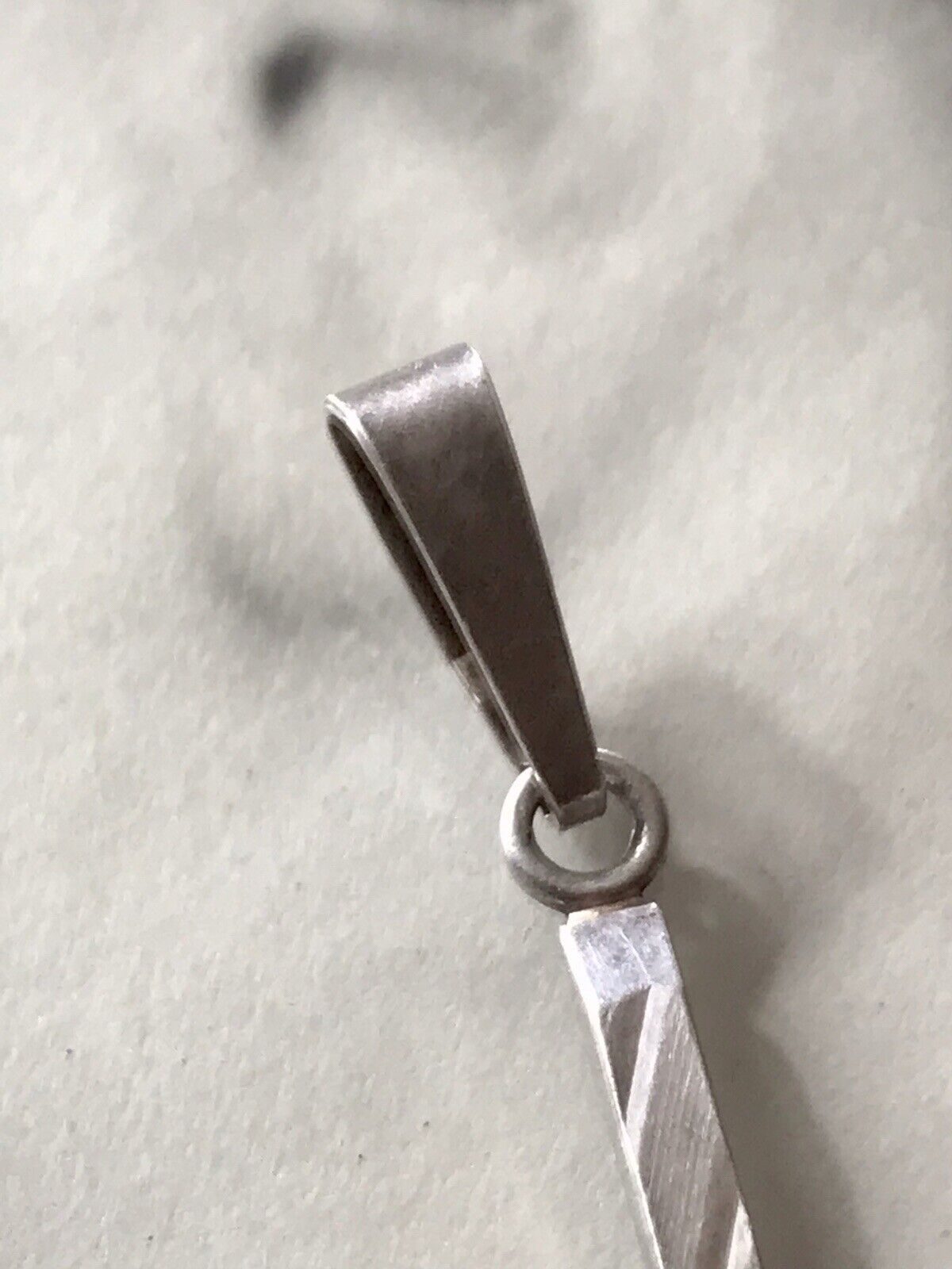 alt schöne Form 925 Silber Kreuz Anhänger Kettenanhänger