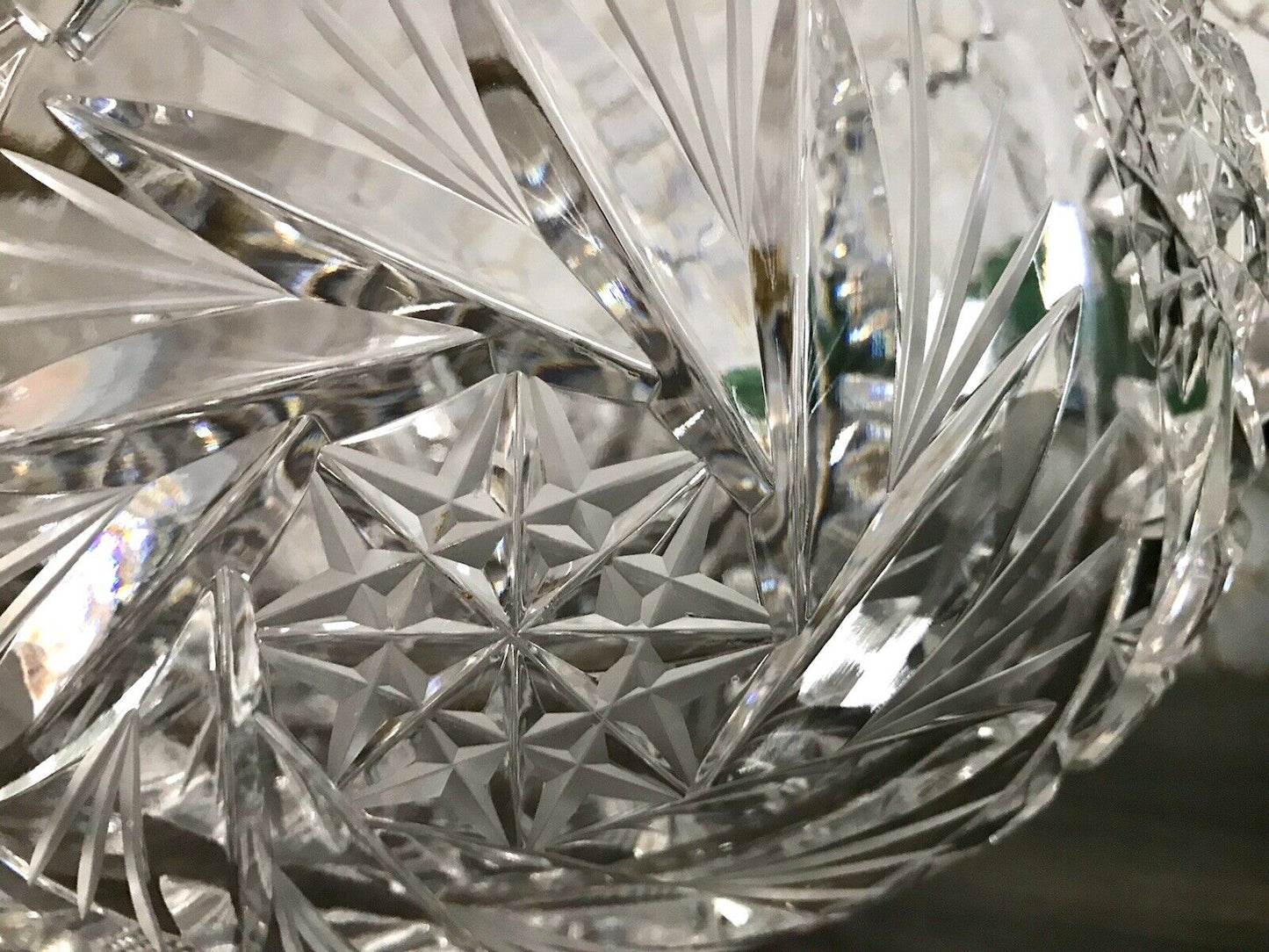 Groß EDEL Bleikristall Schale Glasschale Jardiniere Kristallglas Glas Böhmen