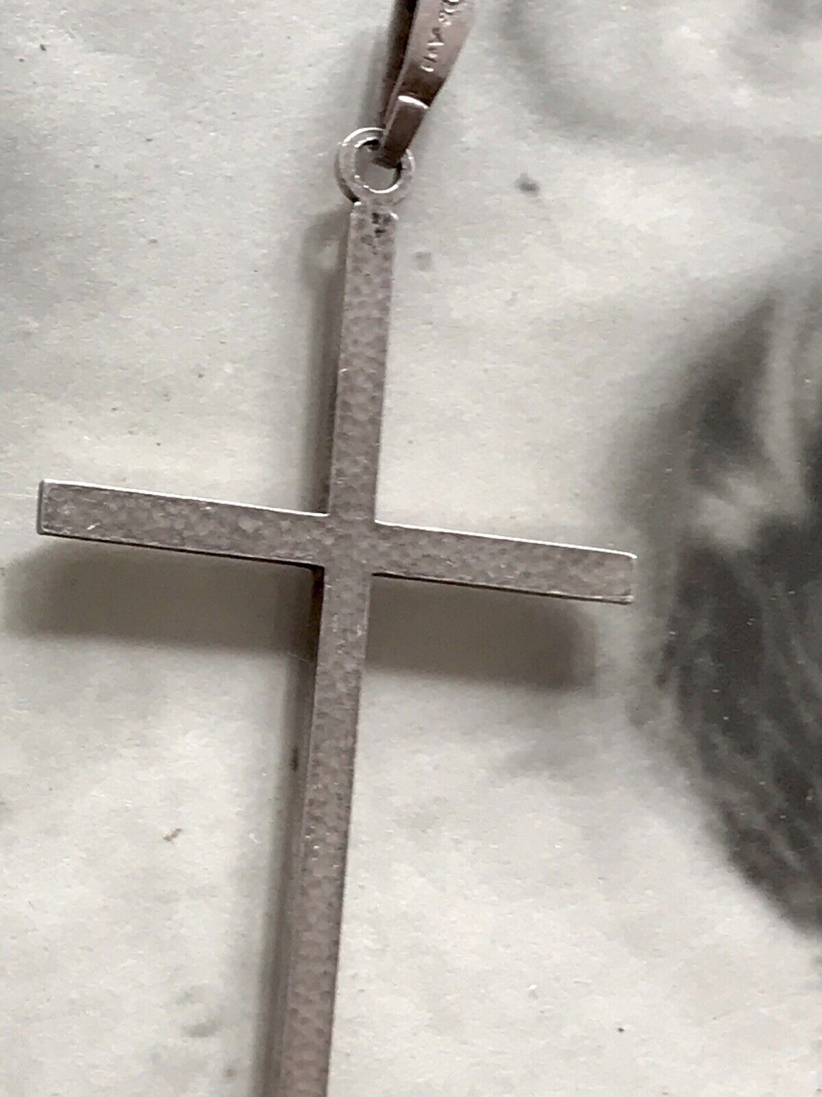 alt schöne Form 925 Silber Kreuz Anhänger Kettenanhänger