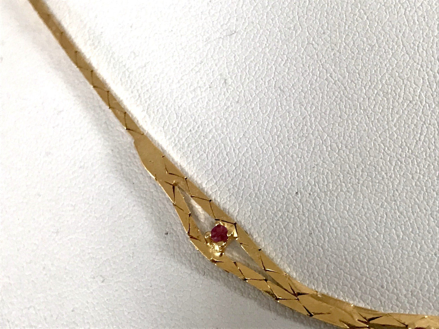 Alt Edel Vintage 925 Silber vergoldet Collier Halskette Rubine?