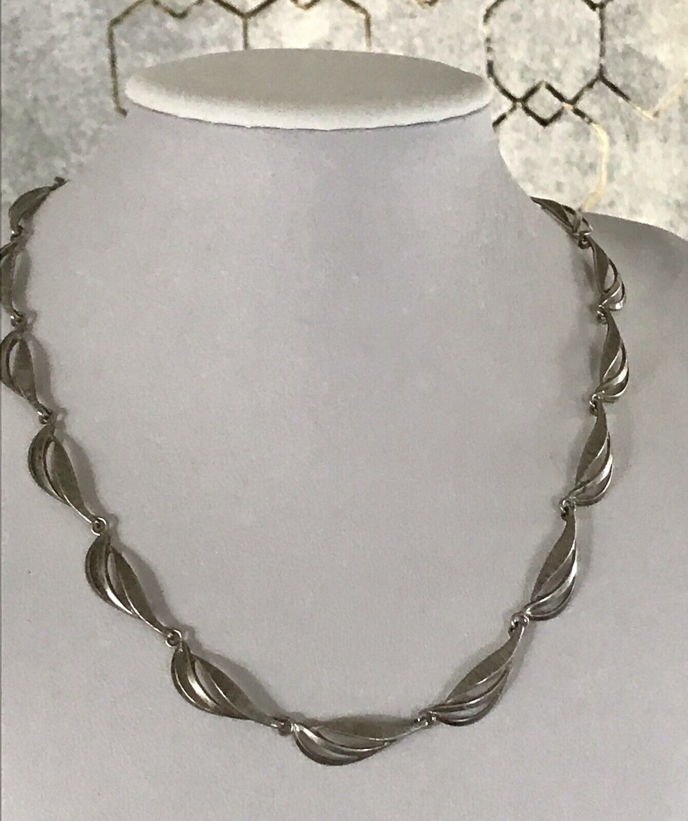 Alt Vintage Edel 800 Silber Collier Halskette