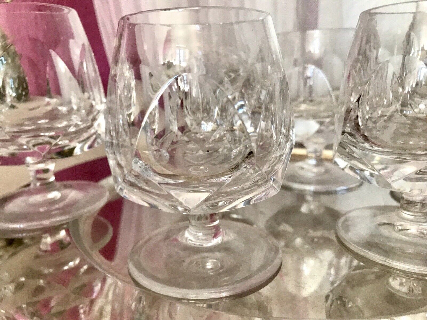 Vintage EDEL 6 Cognacschwenker Cognac Gläser Kristallglas Nachtmann Alexandra
