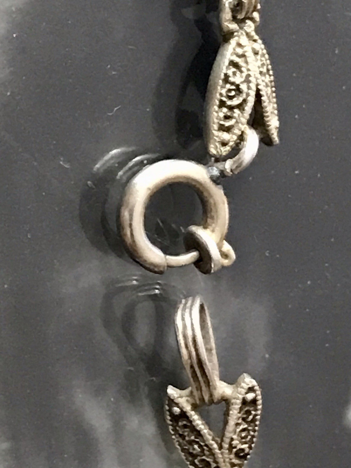 Antik Theodor Fahrner Designer Collier 925 Silber vergoldet Markasite Halskette