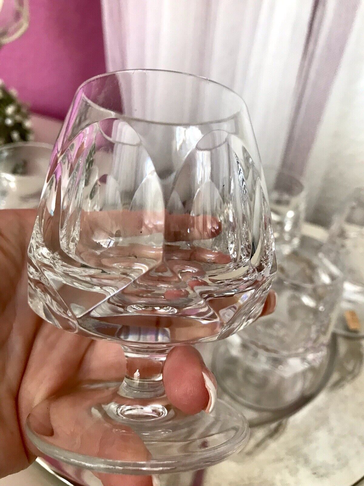 Vintage EDEL 6 Cognacschwenker Cognac Gläser Kristallglas Nachtmann Alexandra