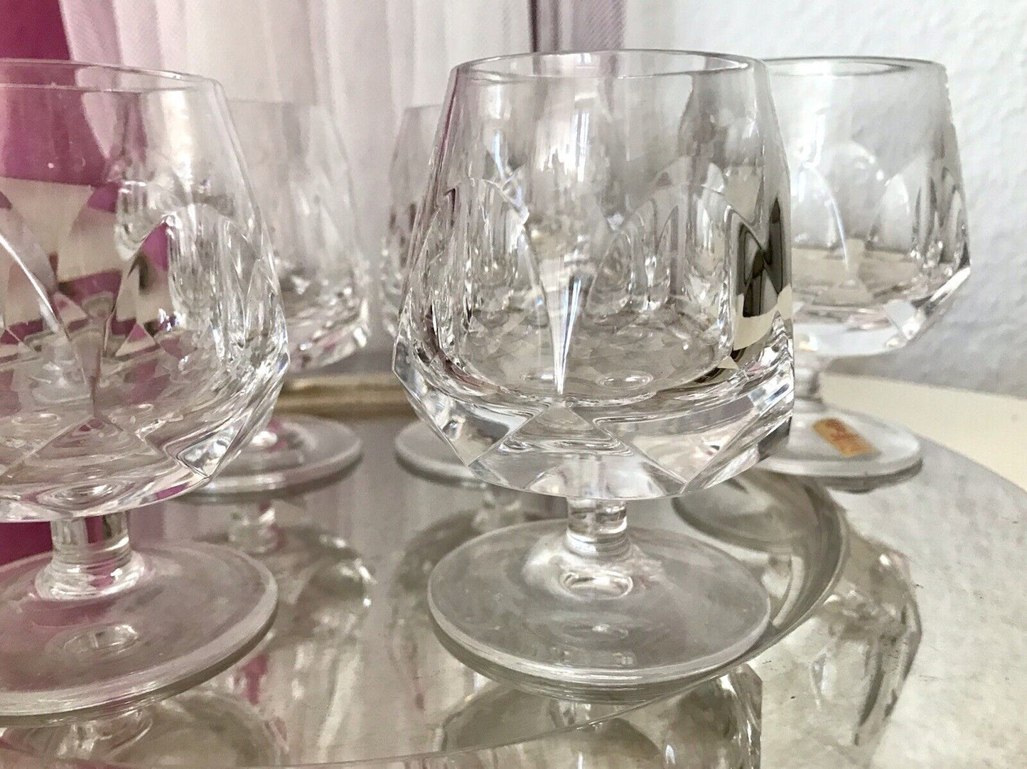 Vintage EDEL 6 Cognacschwenker Cognac Gläser Kristallglas Nachtmann Alexandra