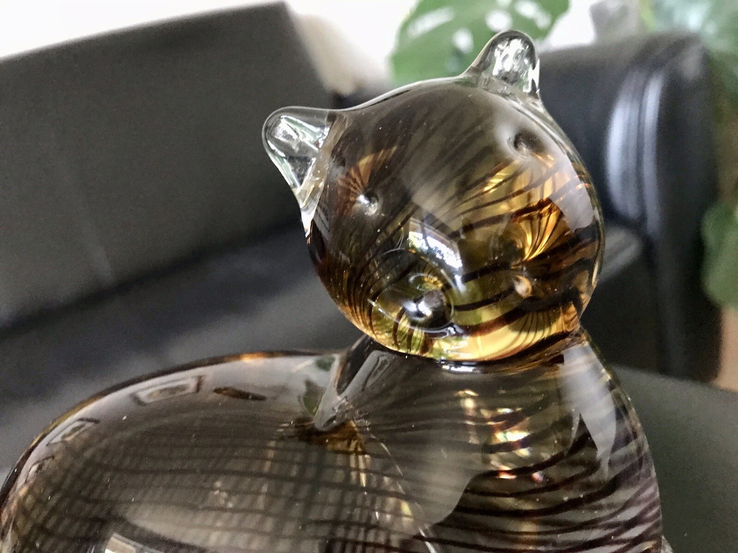 Vintage Murano? 60er Katze Figur Skulptur Briefbeschwerer Glas mundgeblasen