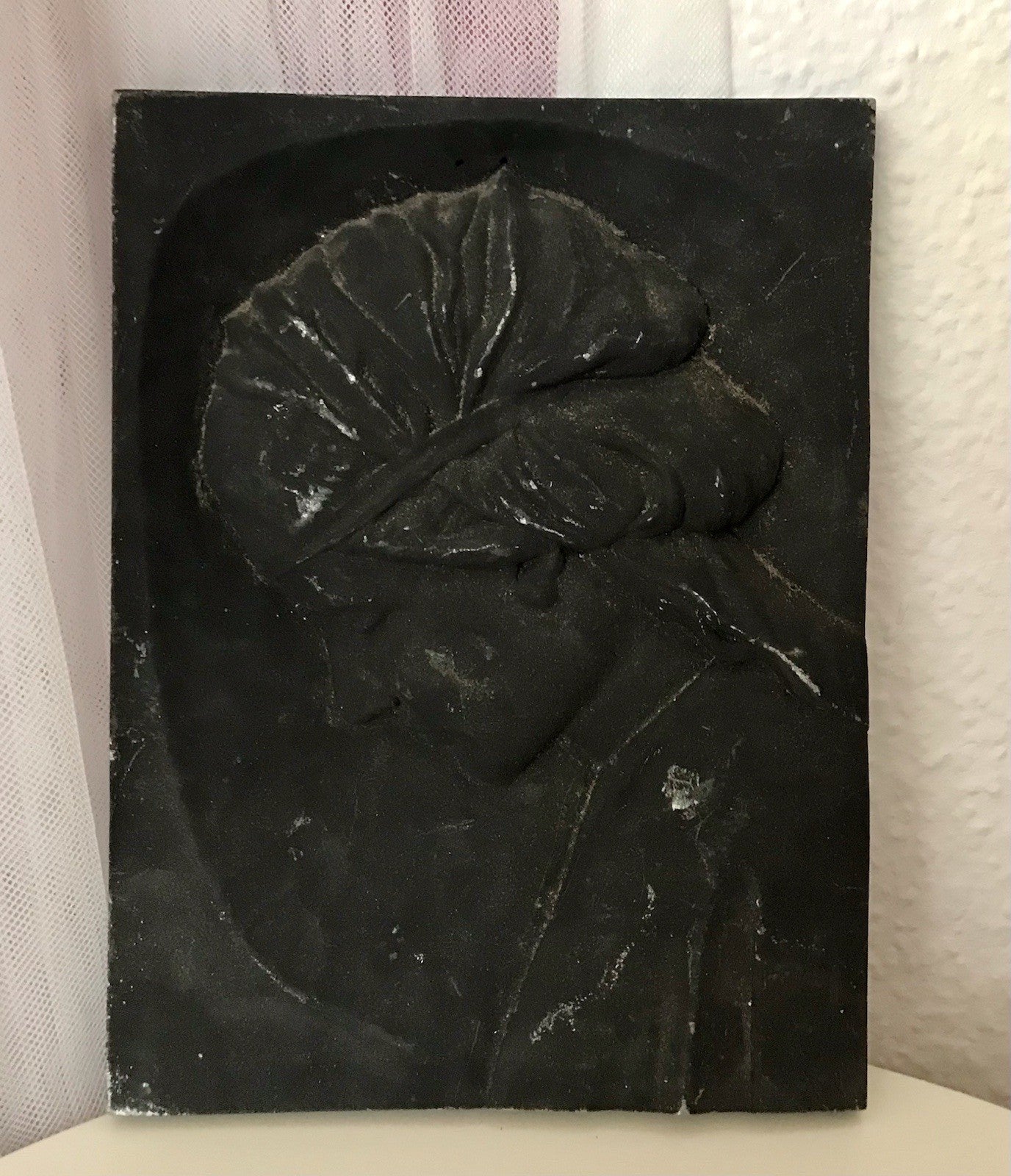Alt antik? Eisenguss? Aluguss? Wandrelief Bild Relief Jugendstil Frau