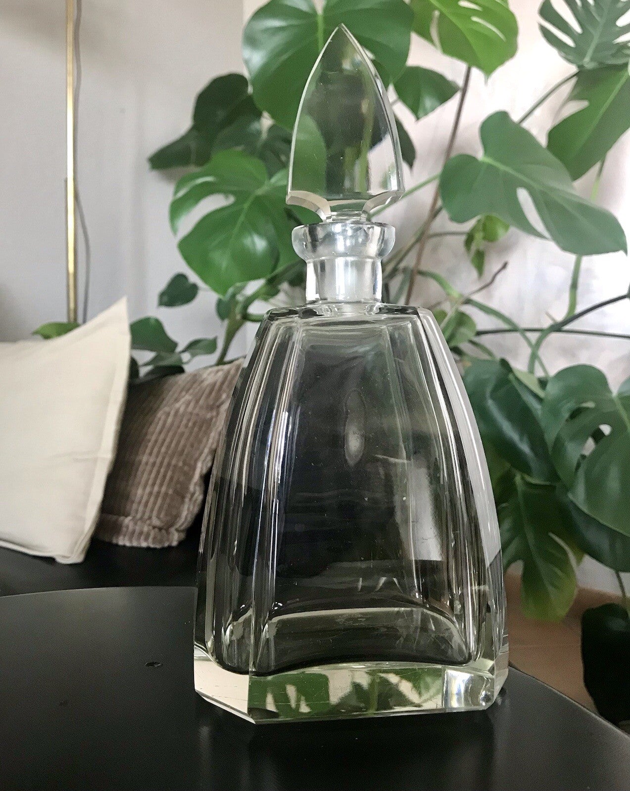 Antik Art Déco Kristallglas Design Palda? Moser? Karaffe EDEL geometrisch