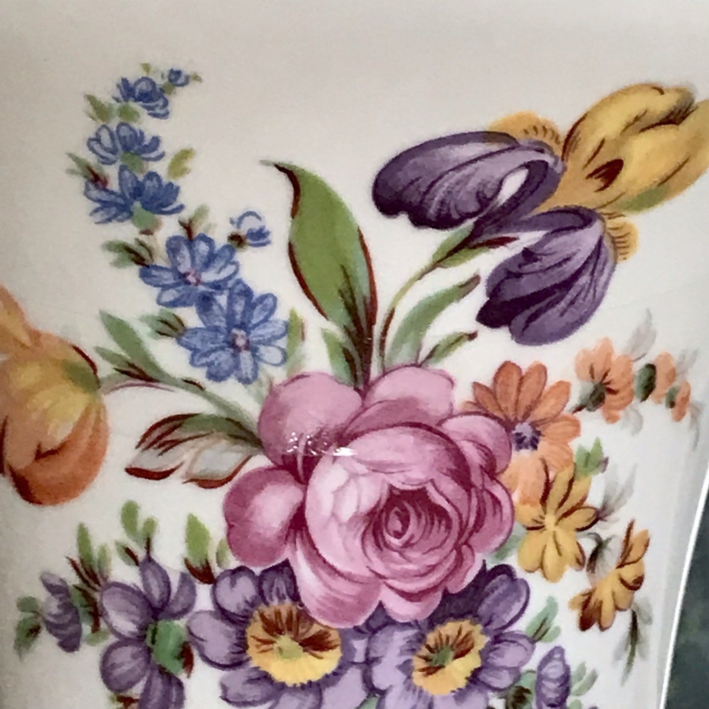 Vintage Alt Porzellan Prunkvase Vase Echt Kobalt blau Royal Dux Porzellan Böhmen