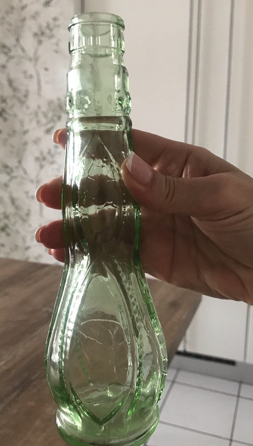 Antik? alt Vintage Flasche Glas grün Getränkflasche