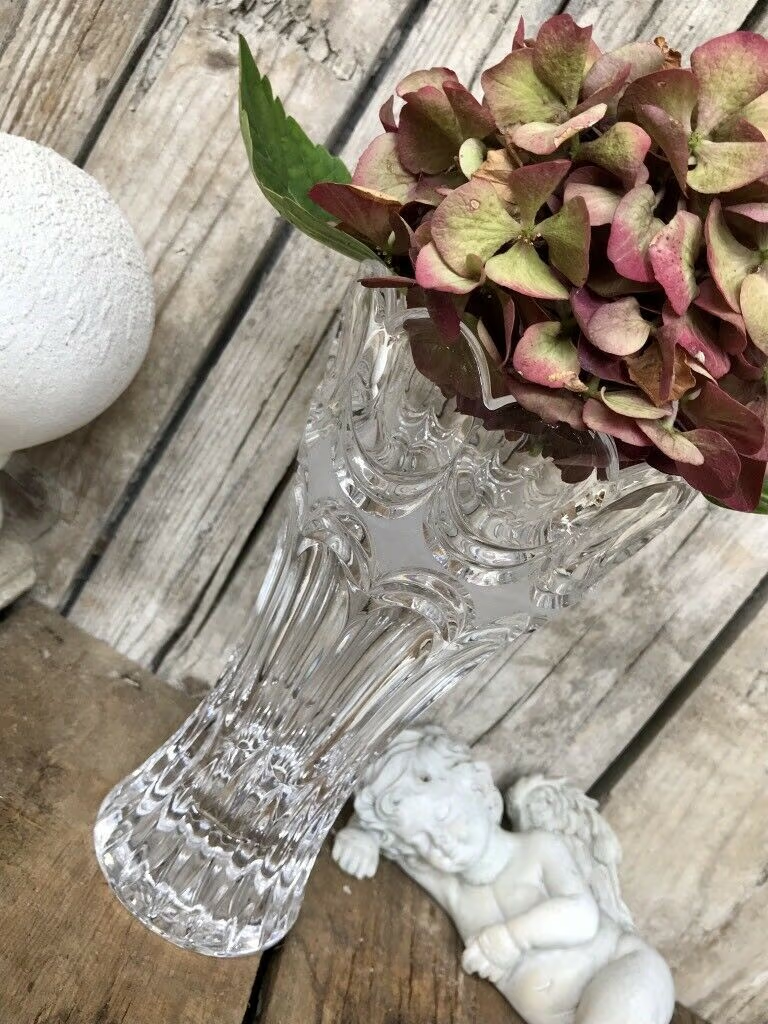 Edel alt Pokalvase Vase Kristallvase Bleikristall Glasvase