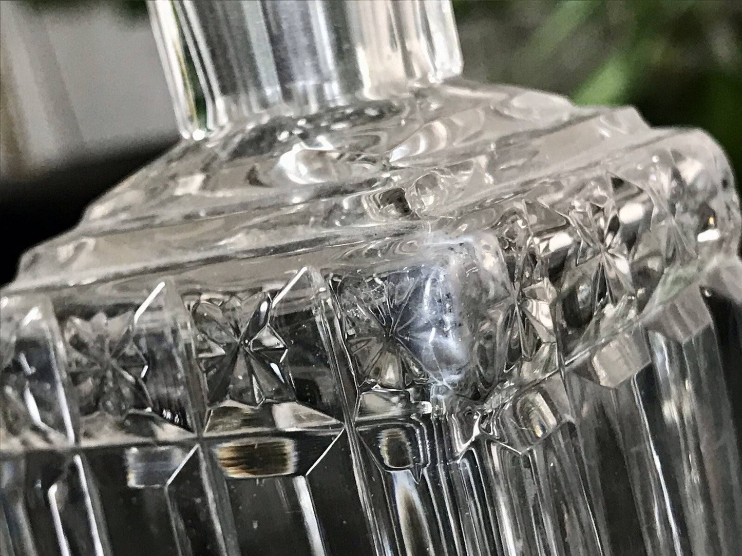 Antik Baccarat? SEHR EDEL 1 Flakon kleine Karaffe Bleikristall Schliff