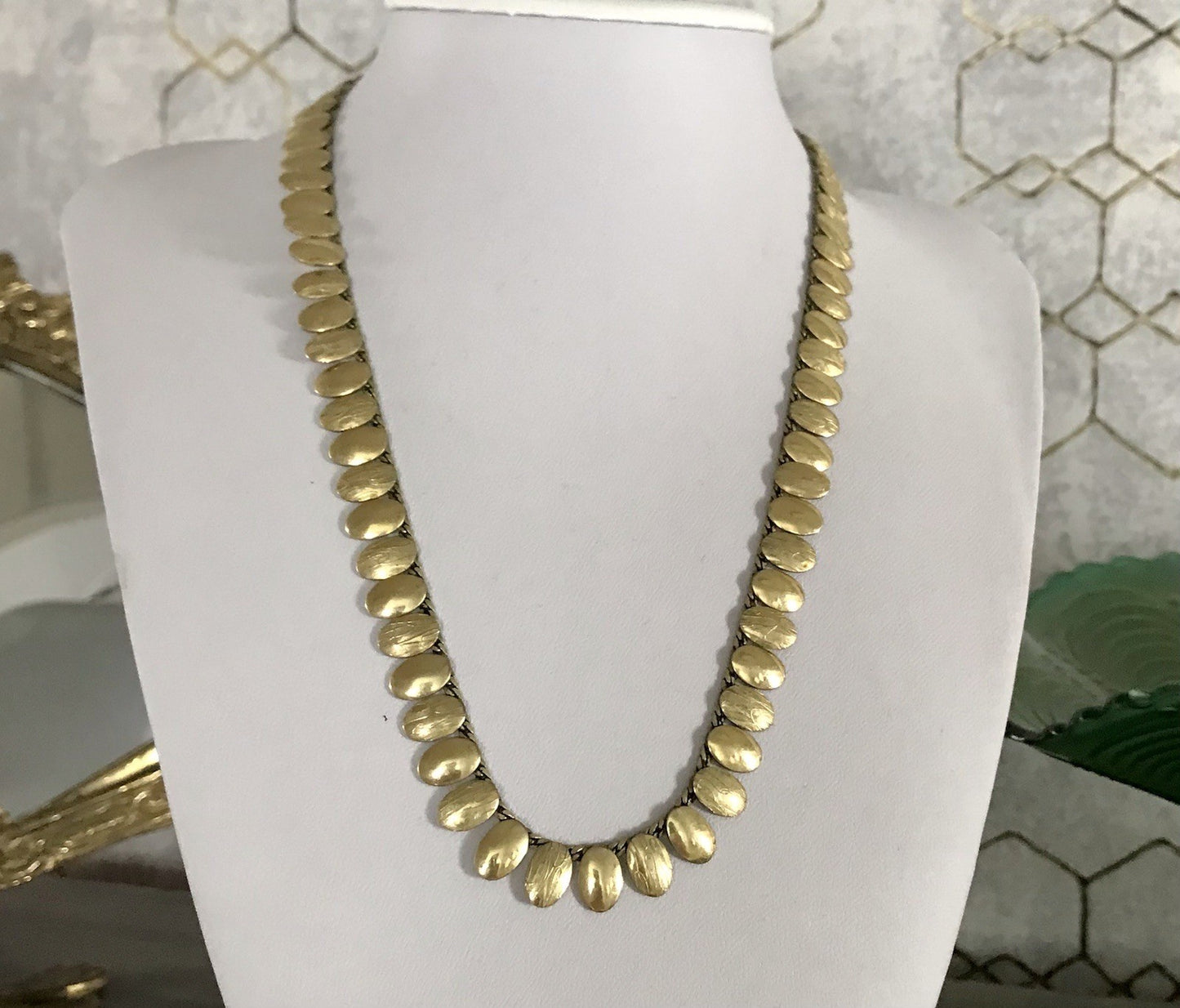 Vintage 60er Collier Halskette Amerik. Doublè gold SCHÖN