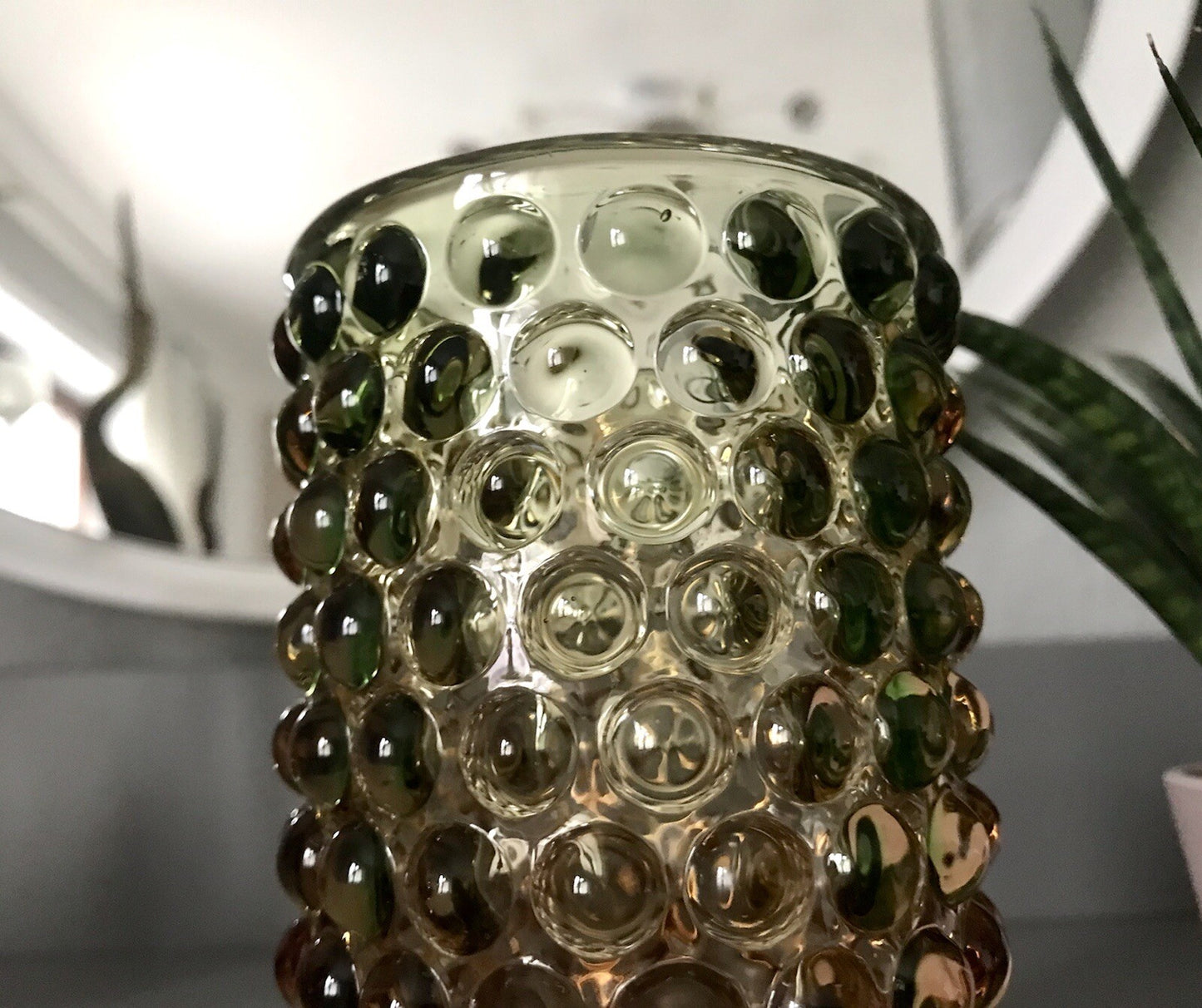 Vintage Designer Vase Glasvase Glas mundgeblasen WMF Erich Jachmann