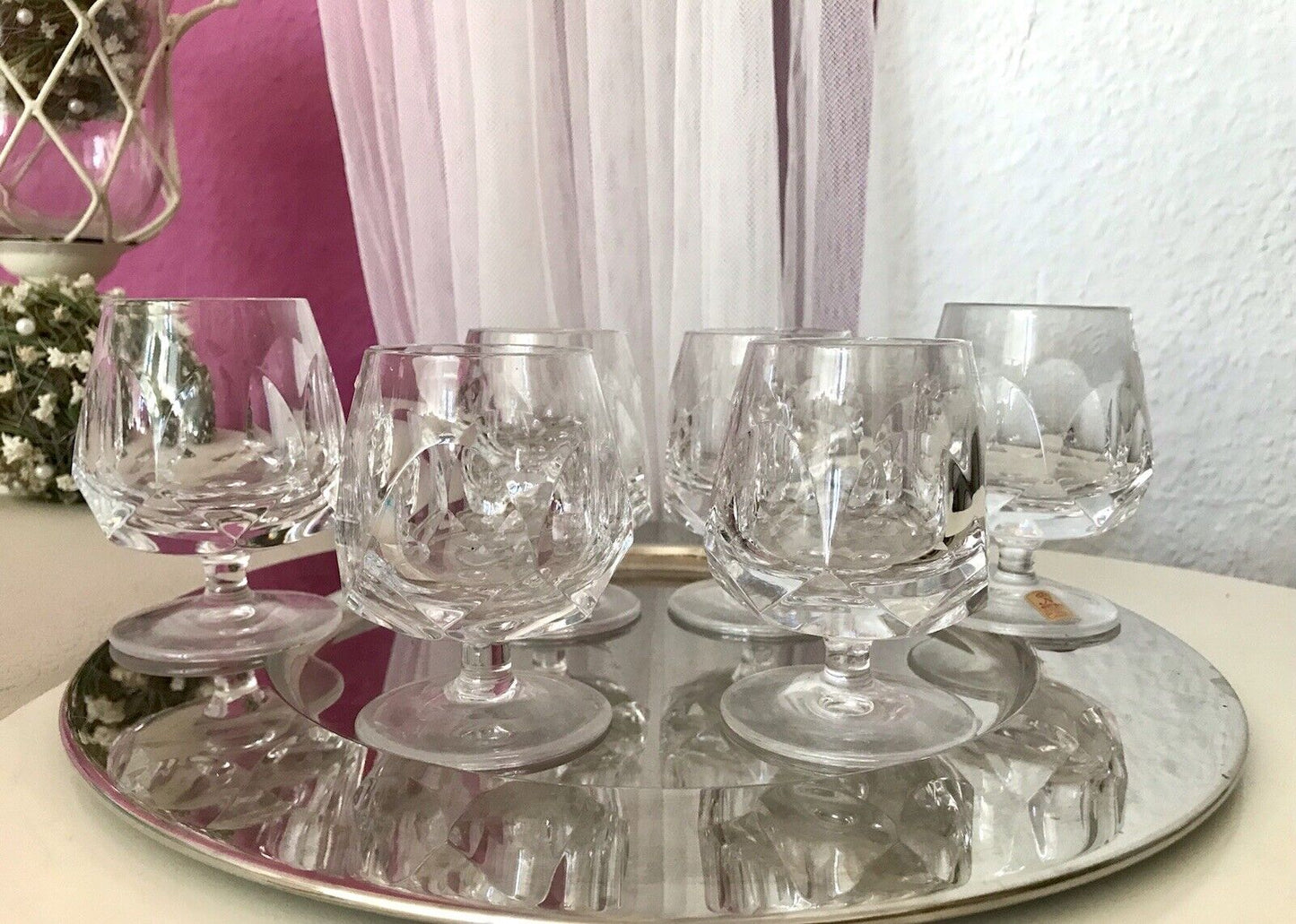 Vintage EDEL 6 Cognacschwenker Cognac Gläser Kristallglas Nachtmann Alexandra