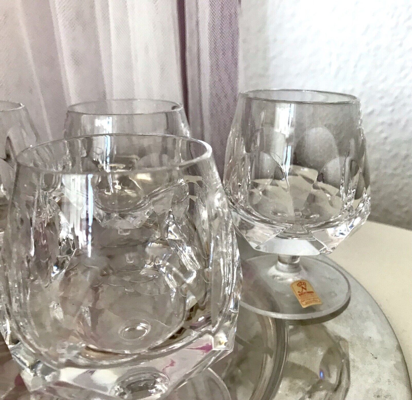 Vintage EDEL 6 Cognacschwenker Cognac Gläser Kristallglas Nachtmann Alexandra