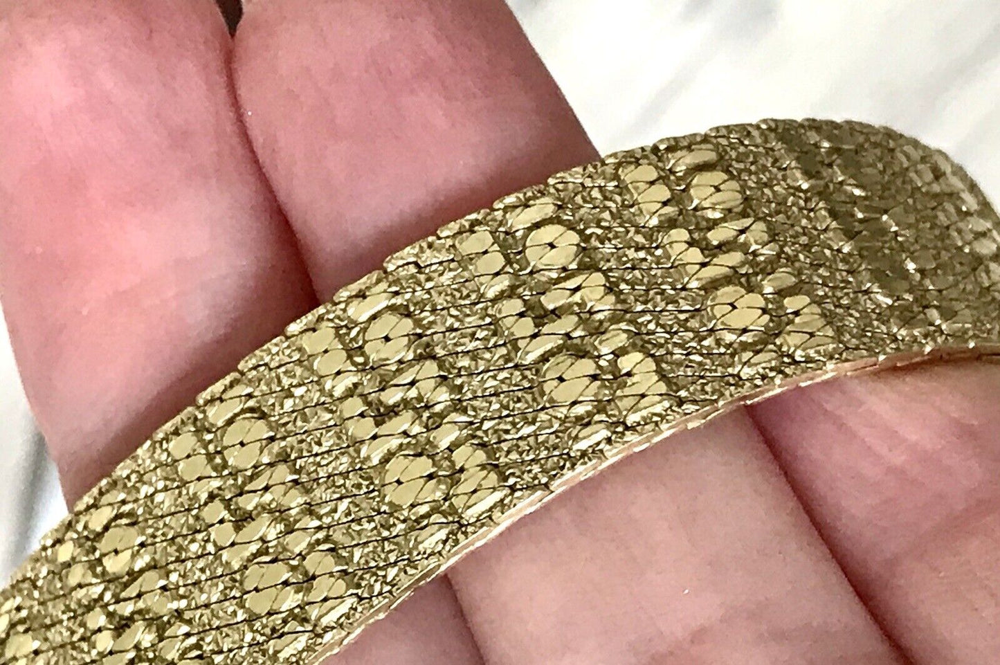 Vintage wunderschönes Teppicharmband Armband vergoldet Amer. Doublè Andreas Daub