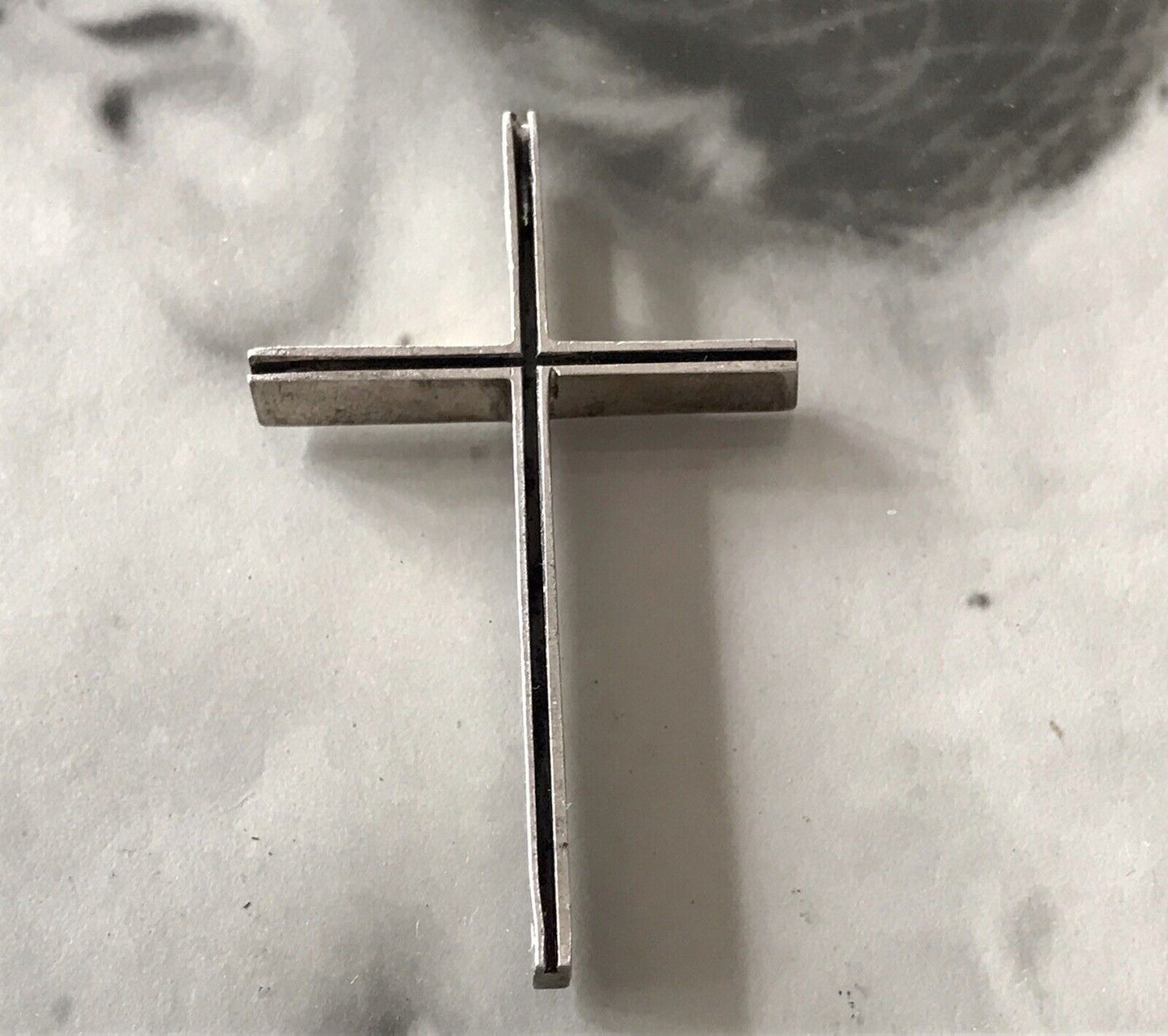 alt schöne Form Silber Kreuz Anhänger Kettenanhänger